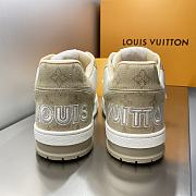 Louis Vuitton Trainer Sneakers – Men's White/Beige Luxury Shoes - 6