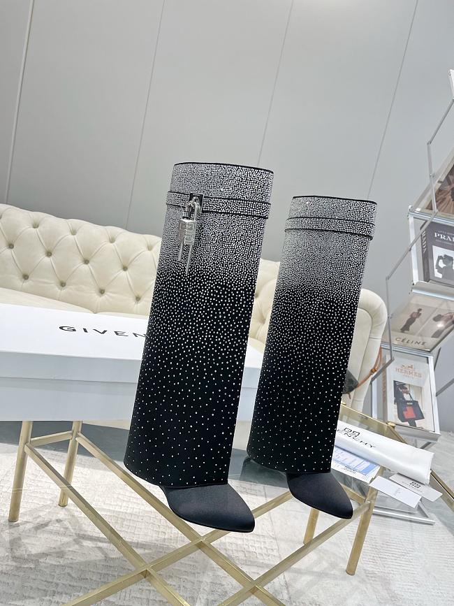 Givenchy Shark Lock Pant Boots for Women – Iconic Fold-Over Luxury Boots - 1