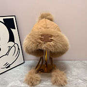 Celine Women’s Fox Fur Hat | Luxury Winter Fur Accessory - 5