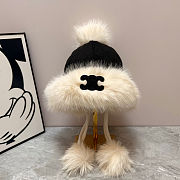 Celine Women’s Fox Fur Hat | Luxury Winter Fur Accessory - 4