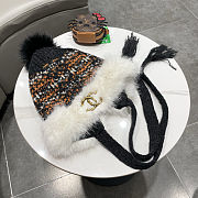 Chanel Beanie with Fur Trim & Pom-Pom | Women’s Luxury Winter Hat - 4