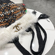 Chanel Beanie with Fur Trim & Pom-Pom | Women’s Luxury Winter Hat - 2